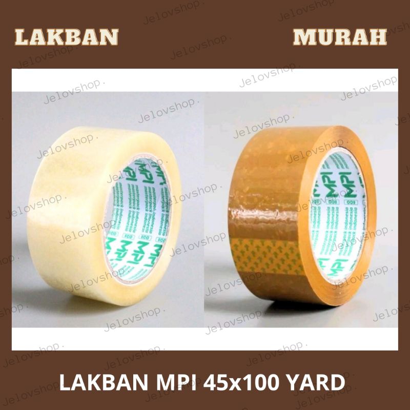 

LAKBAN BENING & COKLAT 45X100 YARD MPI