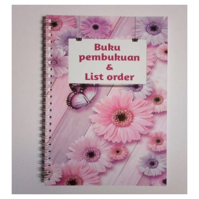 

buku rekap pembukuan & list order