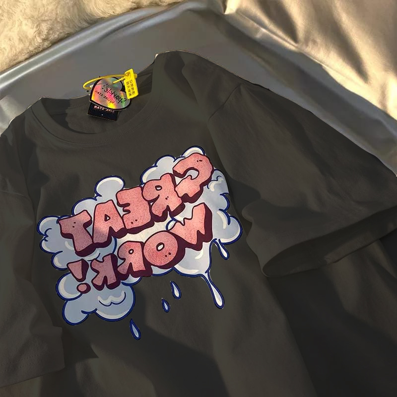 GREAT WORK T - SHIRT COTTON KIYOWO FIT L