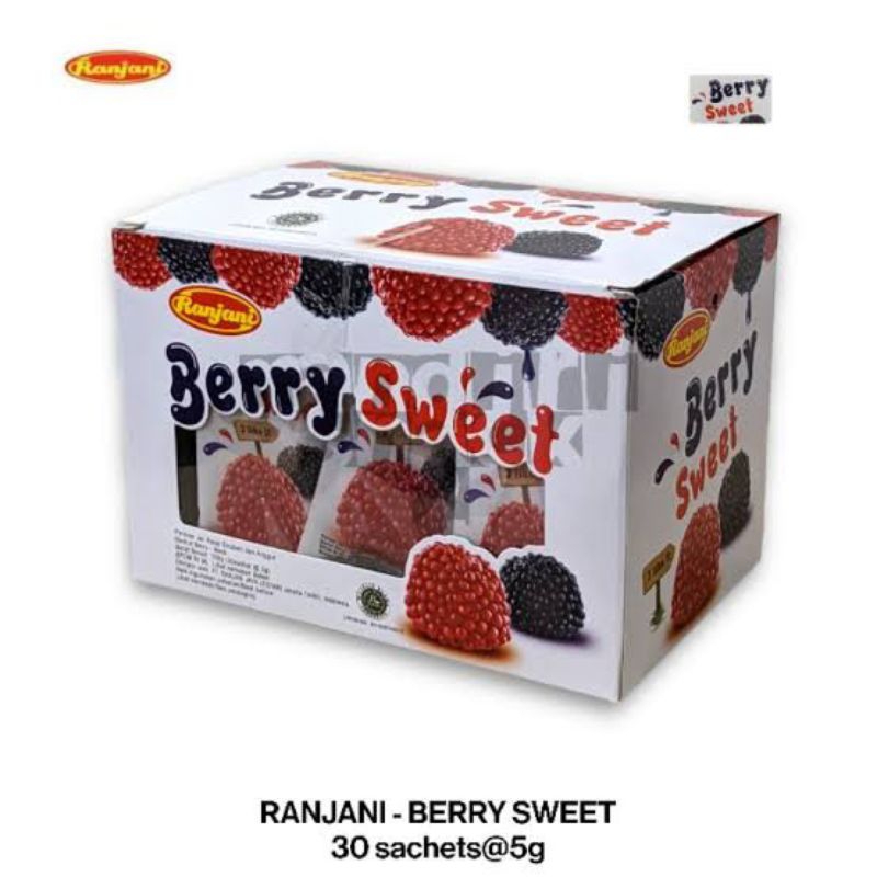 

(30 PCS) Ranjani Gummy Berry Sweet Permen Berry Sweet Permen Gummy Permen Lunak