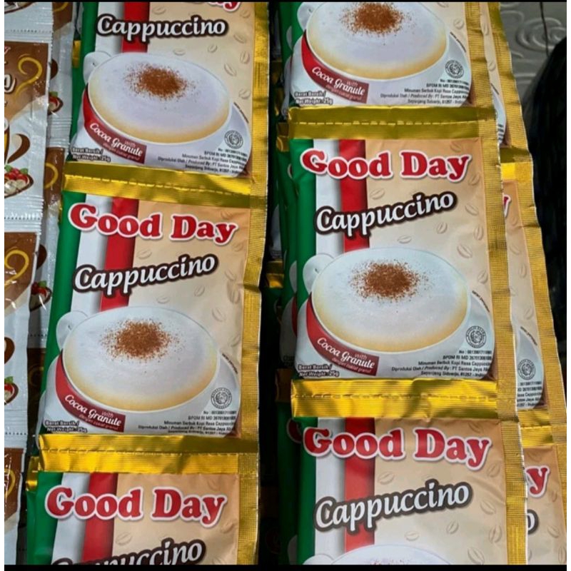 

Goodday cappuccino 1renteng isi 10pcs