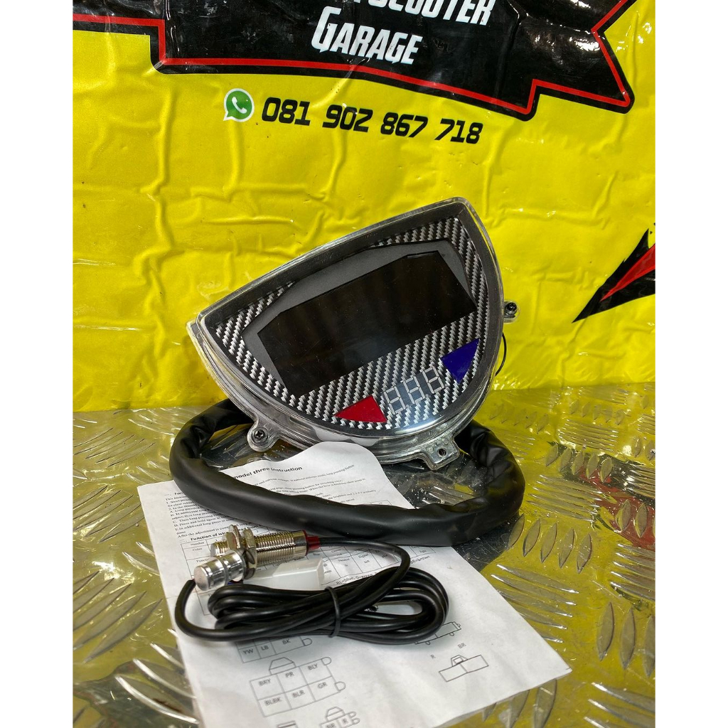 Speedometer Digital Vespa Excel Seri V.2 PNP Untuk Vespa Excel