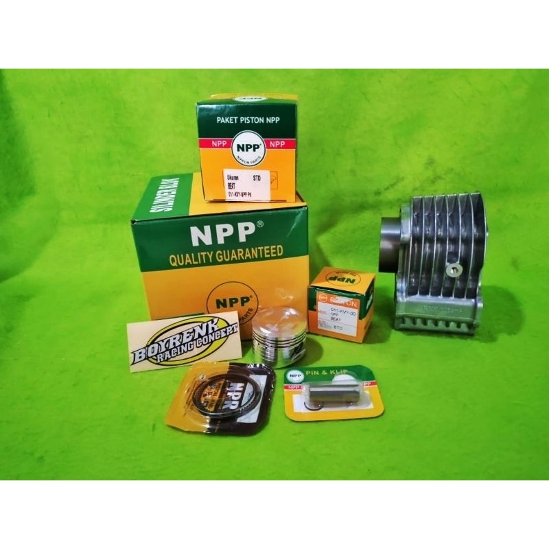 CYLINDER BLOK BEAT KARBU LAMA KVY SET PISTON BEAT STD NPP - BOYRENK RACING