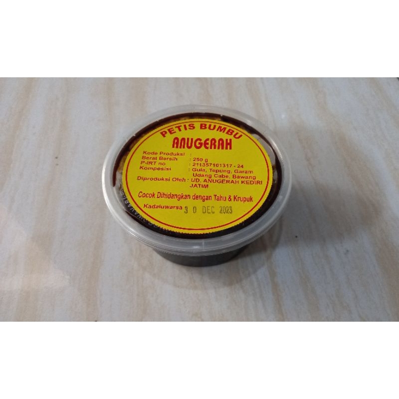 

PETIS BUMBU ANUGERAH 100 GRAM PETIS BUMBU SIAP SAJI OLEH OLEH KHAS KEDIRI