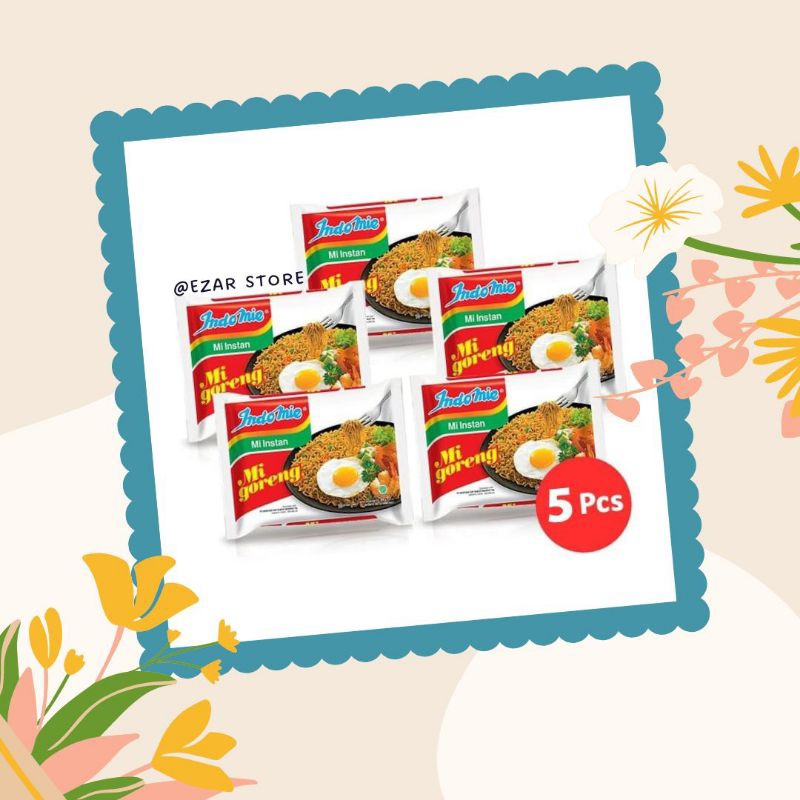 

Indomie Goreng / Mie Goreng Instan 5 pcs (1 Banded)