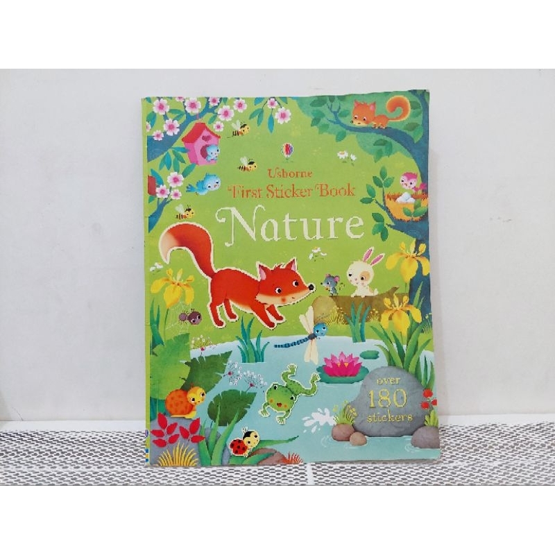 Buku Usborne sticker Stiker book Preloved Nature