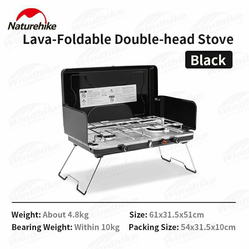 TOKO.PEJALAN KOMPOR LIPAT CAMPING OUTDOOR 2 TUNGKU NATUREHIKE NH22RJ001