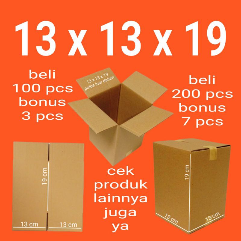 

Kardus Karton Box 13x13x19