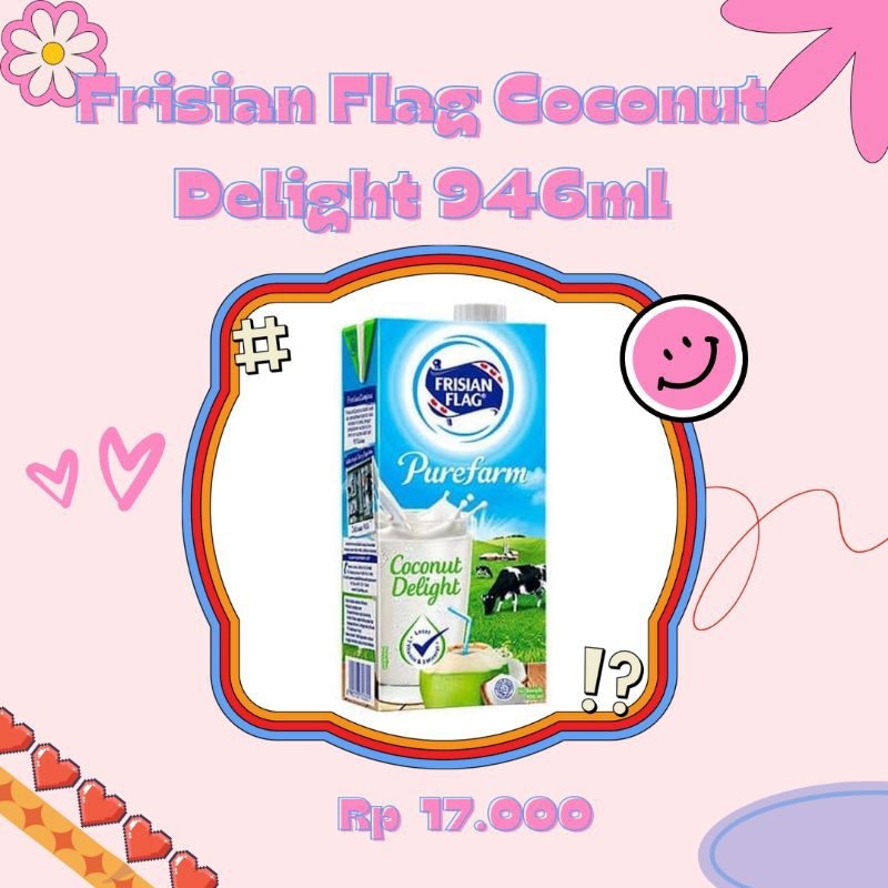 

FRISIAN FLAG SUSU UHT COCONUT DELIGHT 946ML