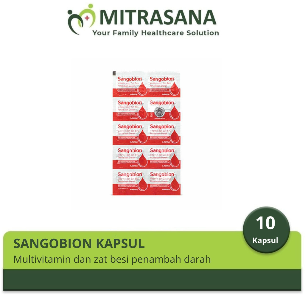 Sangobion 10 Tablet - Multivitamin Penambah Darah