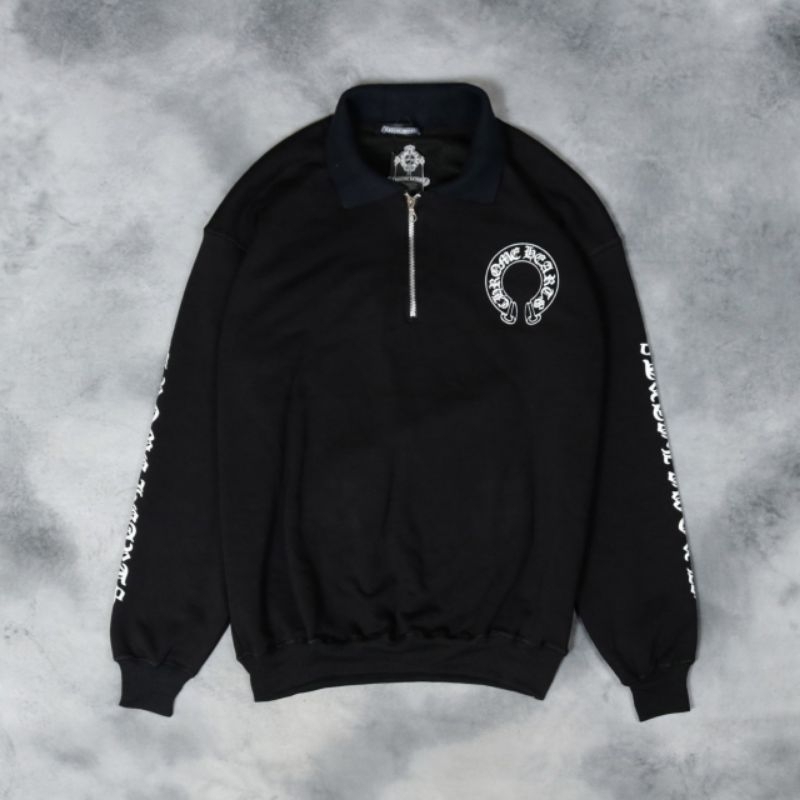 Crewneck Hafzip Chrome hearts