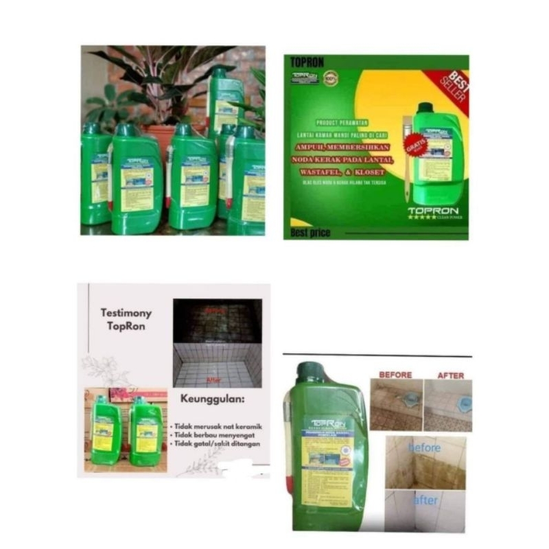 PEMBERSIH LANTAI KAMAR MANDI / PEMBERSIH KERAMIK / PEMBERSIH WC / TOPRON