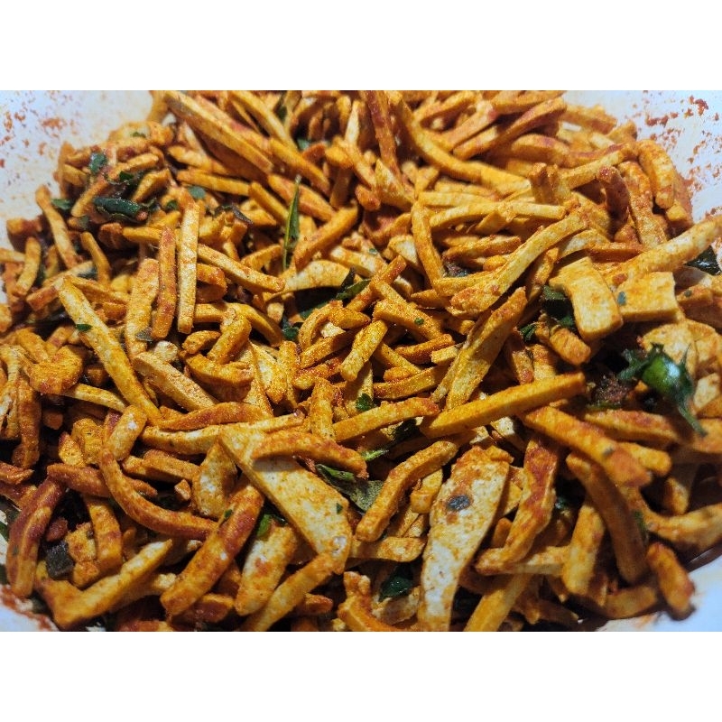 

Basreng pedas/Stik baso goreng pedas daun jeruk 500gr