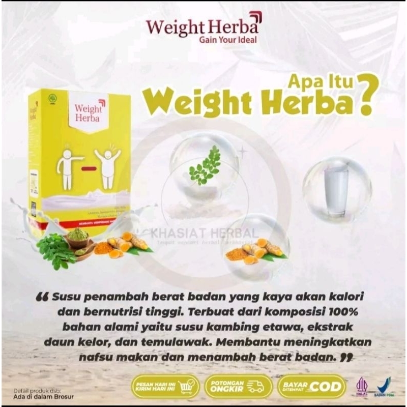 

Susu weight herbal penambah berat badan