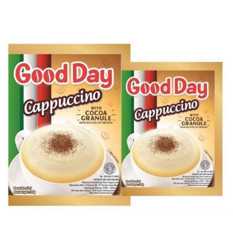 

GOOD DAY CAPPUCINO WITH COCOA GRANULE / KOPI / CPFFE GOODDAY