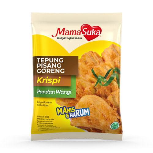 

Mama Suka Tepung Pisang Goreng Krispi Rasa Pandan Wangi 210gram