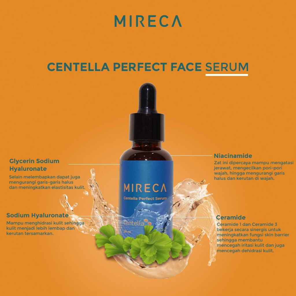 MIRECA Centella Serum Wajah BPOM CERTIFIED | Serum Wajah |  Perawatan Wajah | Semua Jenis Kulit