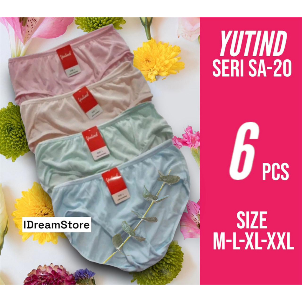 YUTIND SA-20 (Isi 6 PCS) | CELANA DALAM WANITA | PAKAIAN DALAM WANITA | CD WANITA DEWASA