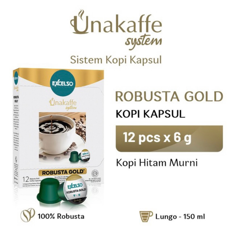 Unakaffe Excelso Kopi Kapsul Mesin Unakaffe System