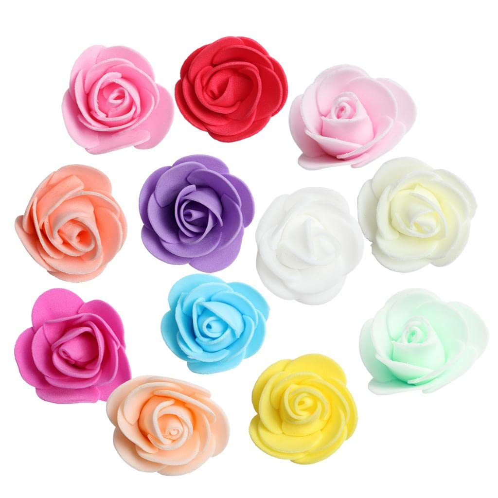 Kepala Bunga - Mawar Spons Mini 3 cm Kecil Artificial Flower Foam Spon Rose Ros Mekar Sponge Fom Gab