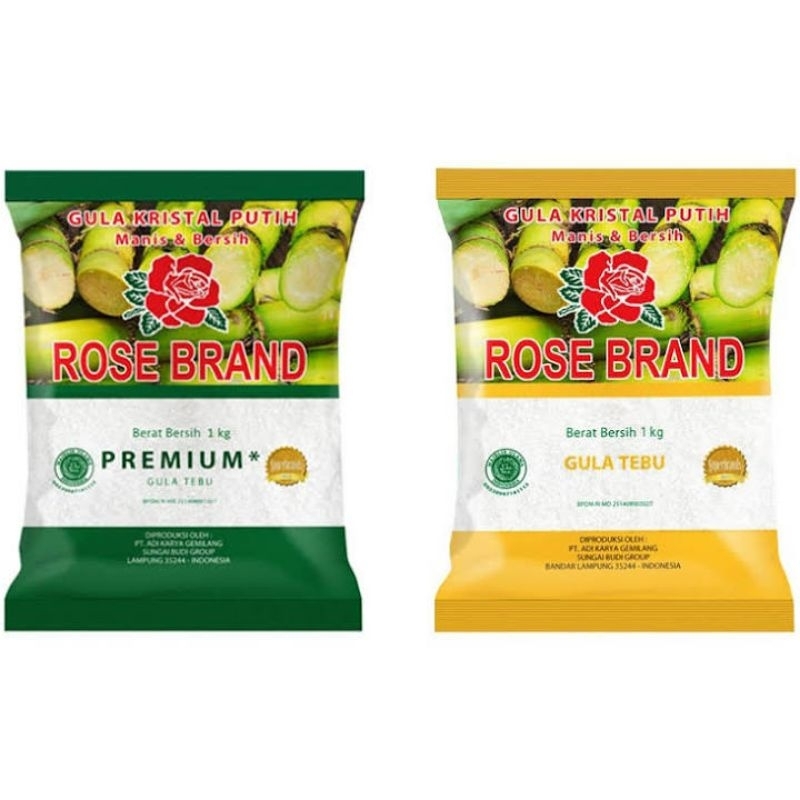 

Rose Brand gula kristal putih 1 kg (random)