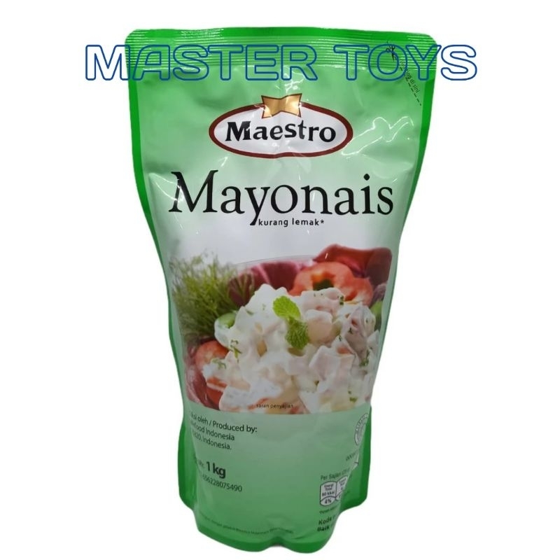 

Maestro Mayonais Original 1 Kg Mayonnaise Pouch Mayones Kurang Lemak