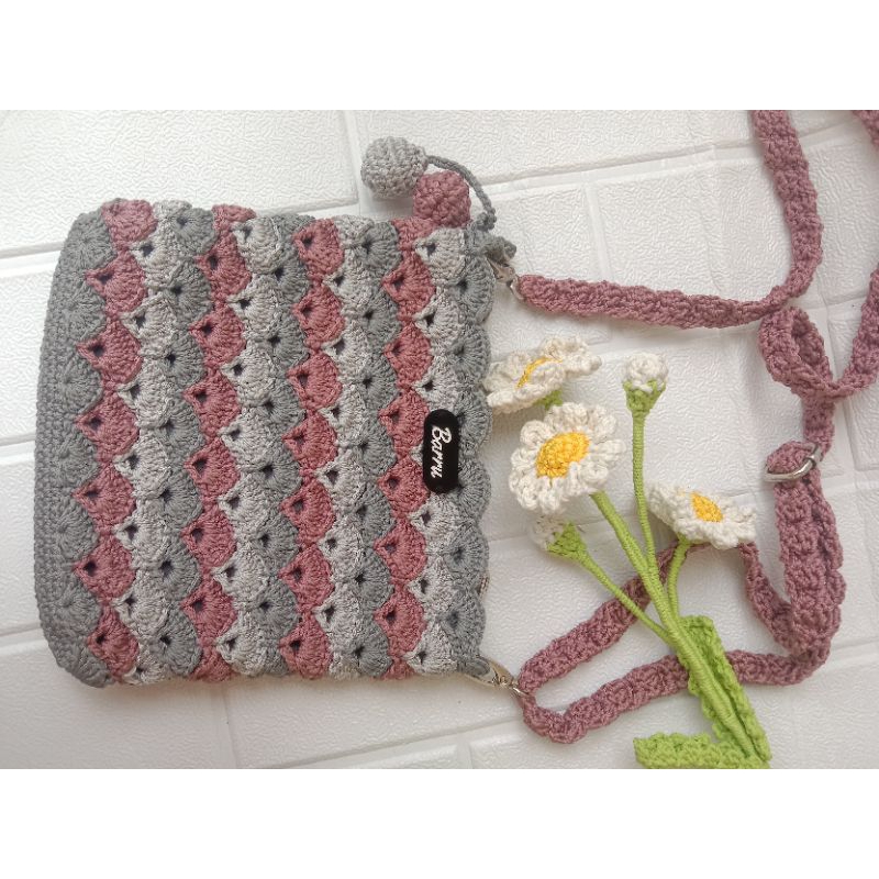 tas rajut selempang tas selempang tas wanita tas kekinian tas hp
