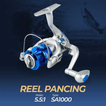 YUMOSHI Peralatan Reel Pancing Spinning Reel Rill Mancing SA1000