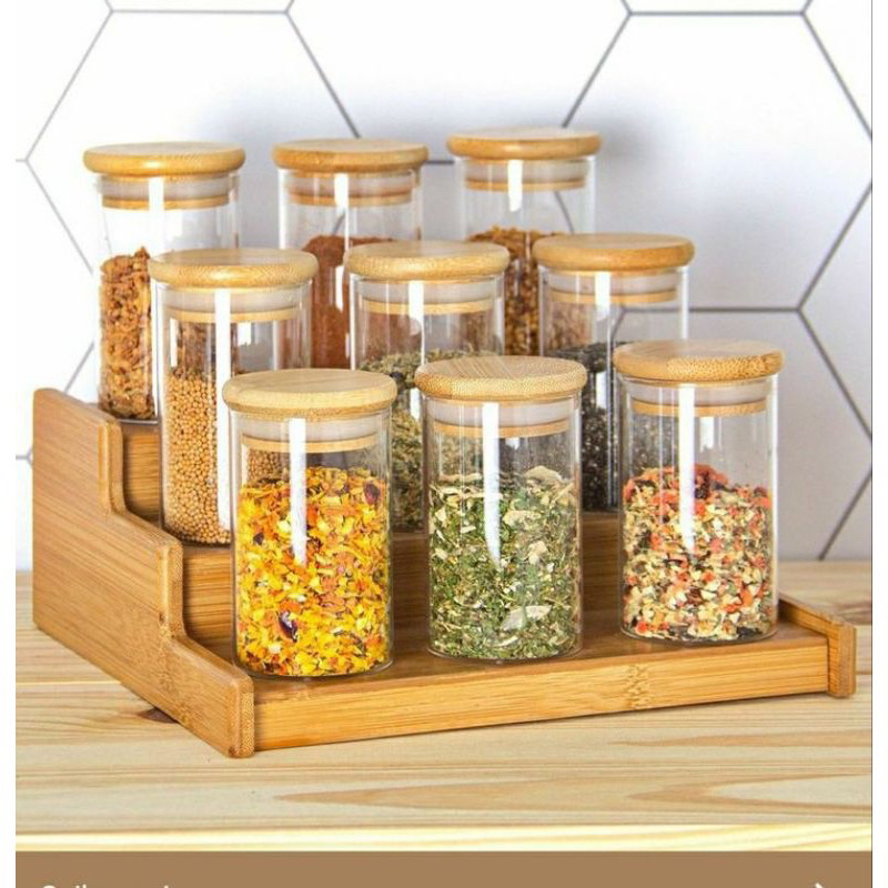 Tempat bumbu / wadah bumbu berbahan kayu jati