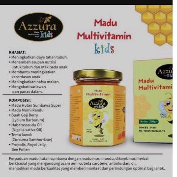 

MADU AZZURA KIDS 200 gr Madu Multivitamin