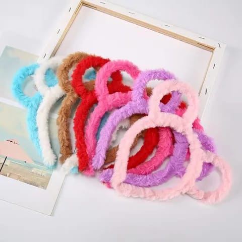 FY Bando Lucu Karakter Hewan dengan bahan Bulu Halus Bando Motif Karakter Animal