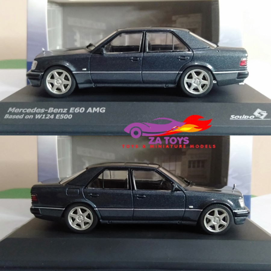 Diecast Mercedes Benz E-class W124 500E E60 AMG Black Solido 1:43