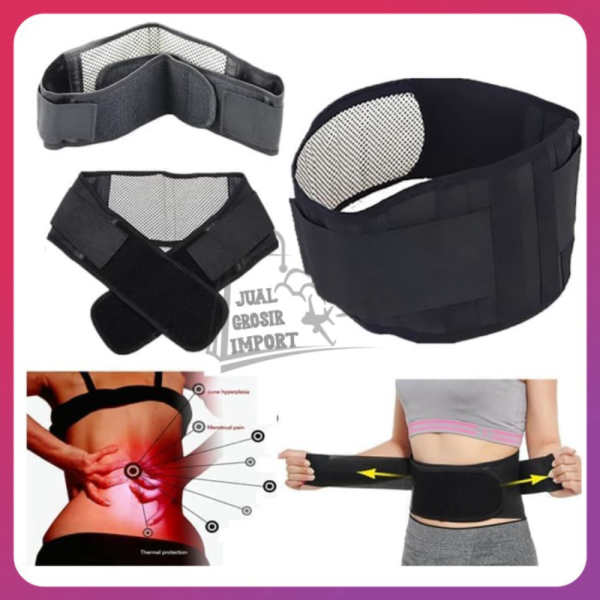 Unik 256 Titik Magnet Terapi Pinggang Sendi Syaraf - SABUK PINGGANG MAGNET Diskon