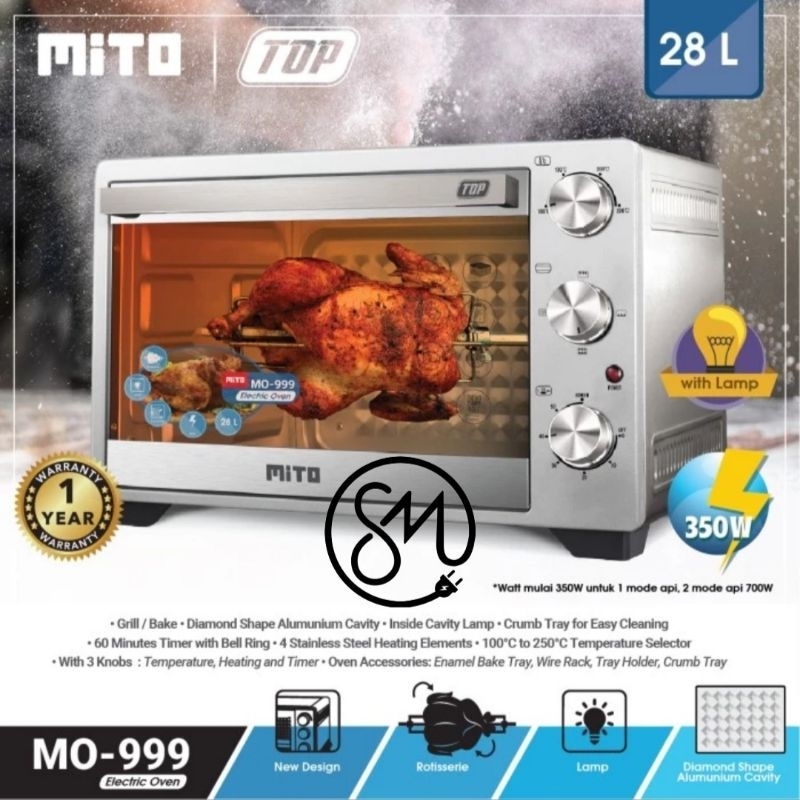 Oven Listrik Mito MO-999 28 Liter Electric Oven MO999