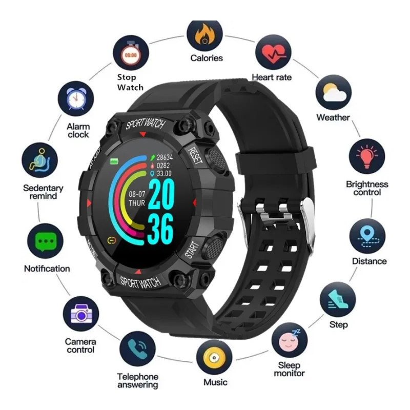 SMARTWATCH Y56 Tangan Pria Wanita Digital Smartwatch Sport Sleep Monitoring  Fitness Tracker Smartwa