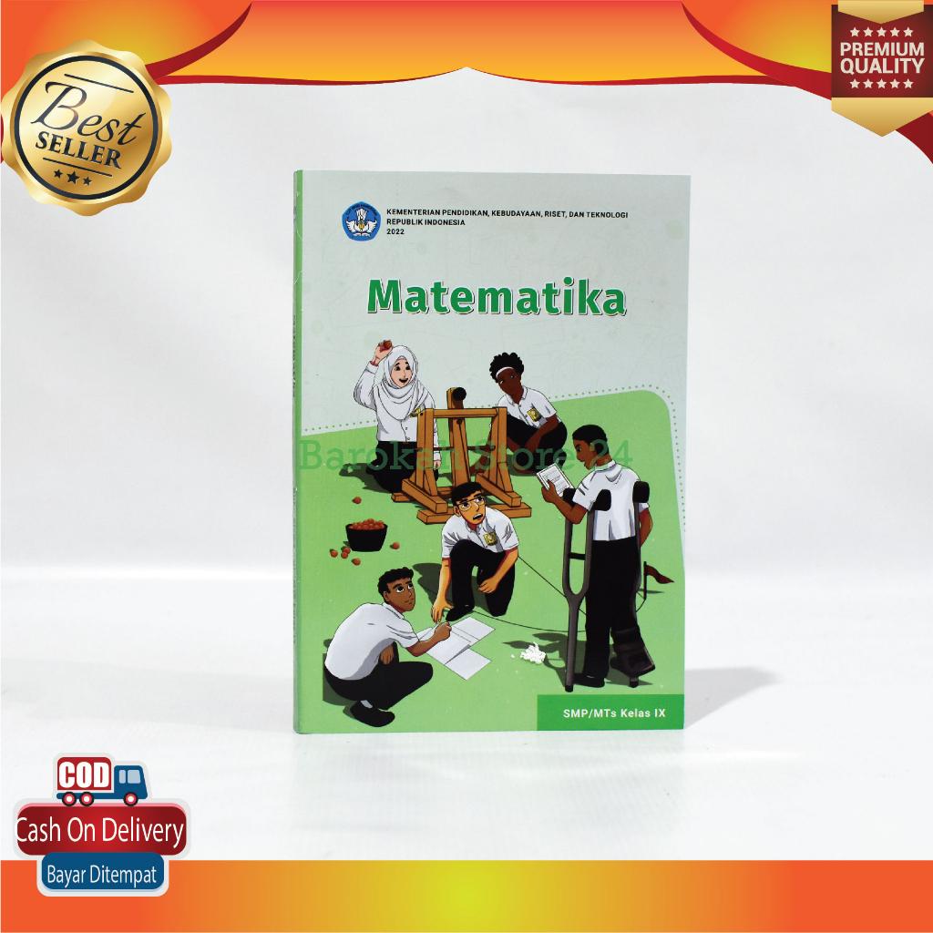 Buku Pelajaran Murah Siswa Kelas 9 SMP/MTS Kurikulum Merdeka Lengkap, Buku Cetak Paket Matematika Ba