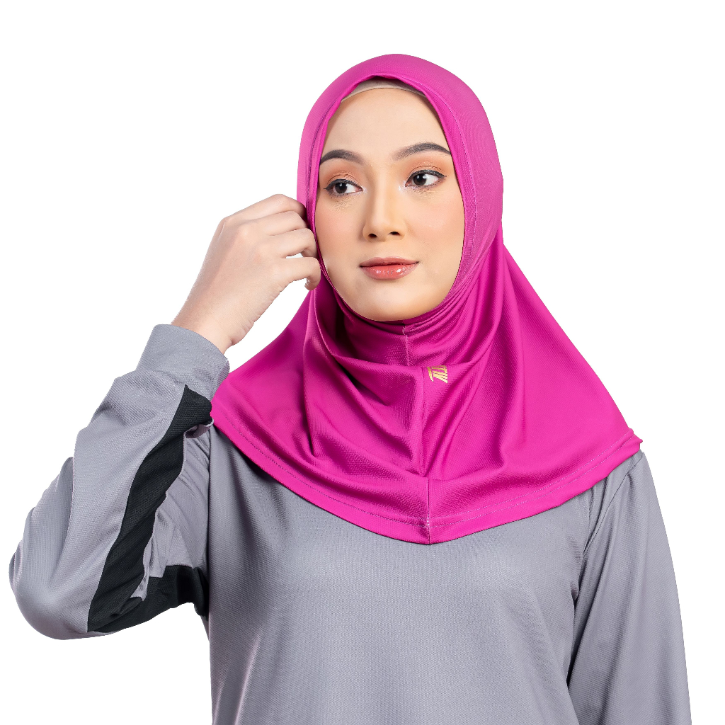 Arktiv Confident Alpha Hijab Magenta Non Lace x Nycta Gina