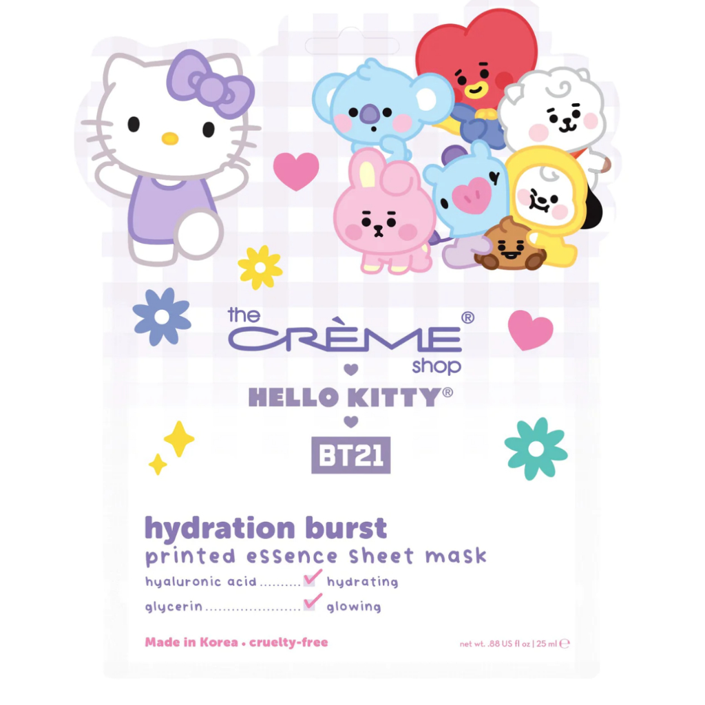 Hello Kitty & BT21 Hydration Burst Printed Essence Sheet Mask