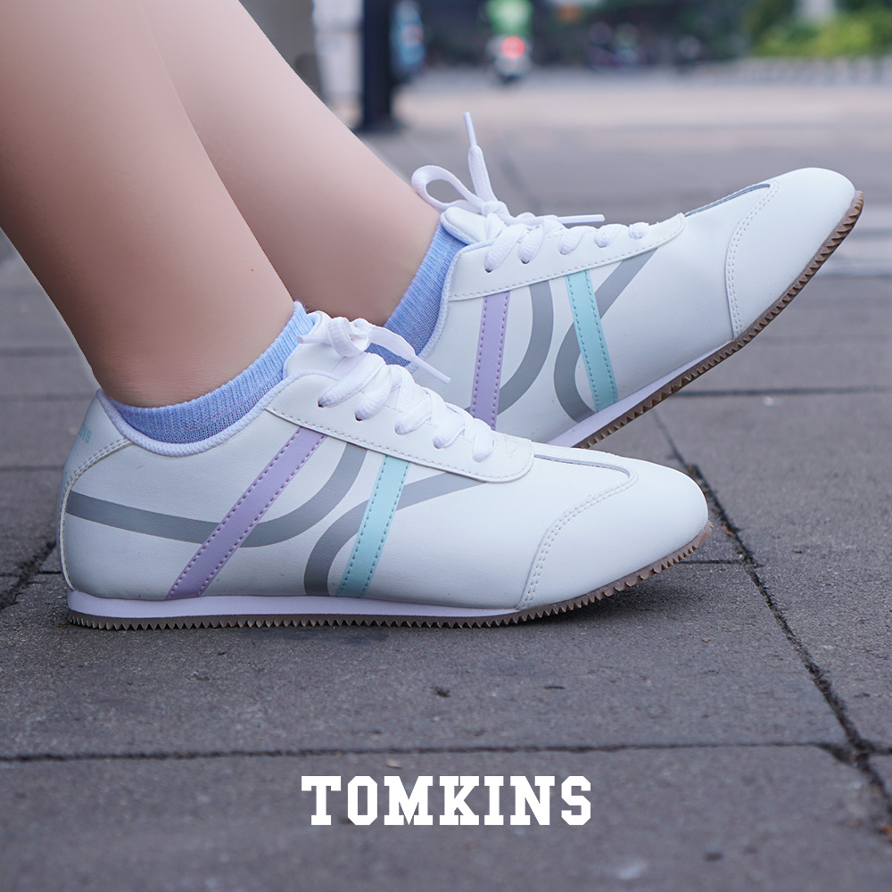 TOMKINS Acnee -  White Sepatu Sneakers Casual Wanita Dewasa