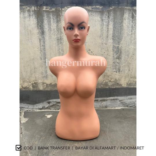 Manekin Torso Wanita | Patung Body Cewek Dewasa Torso Botak