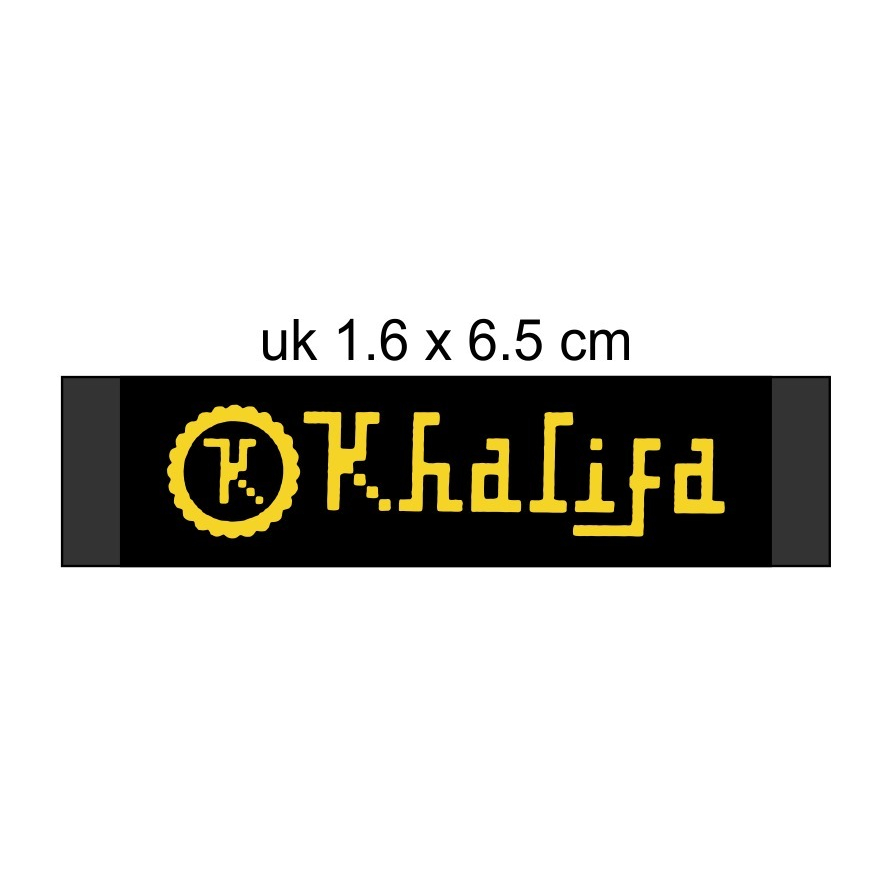 

label woven damask KHALIFA