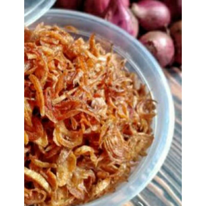 

bawang goreng asli 100% tanpa campuran tepung