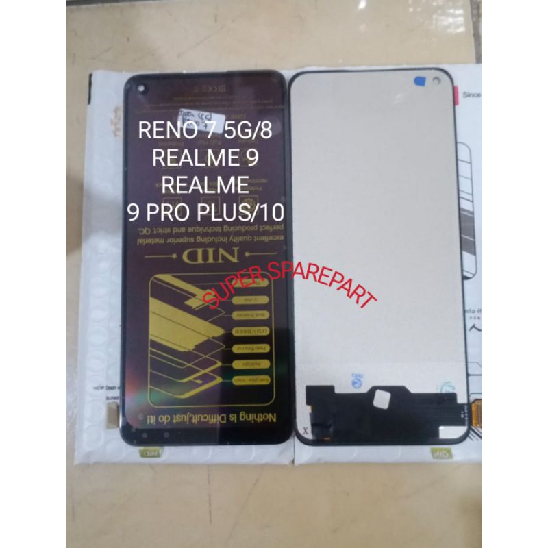 LCD+TS FULLSET NID SUPER RENO 7 5G/8 REALME 9/9PRO PLUS/10 KUALITAS TERBAIK