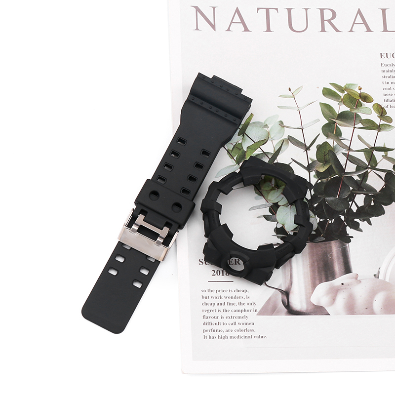 BNB STRAP BAND BEZEL CASIO GSHOCK G SHOCK GA 700 GA 710 GA700 SOLID BLACK HITAM