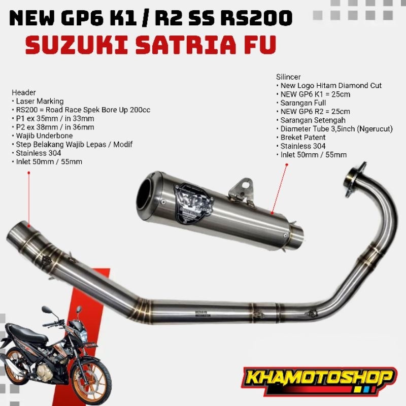 WRX NEW GP6 K1 / R2 SS RS200 SATRIA FU