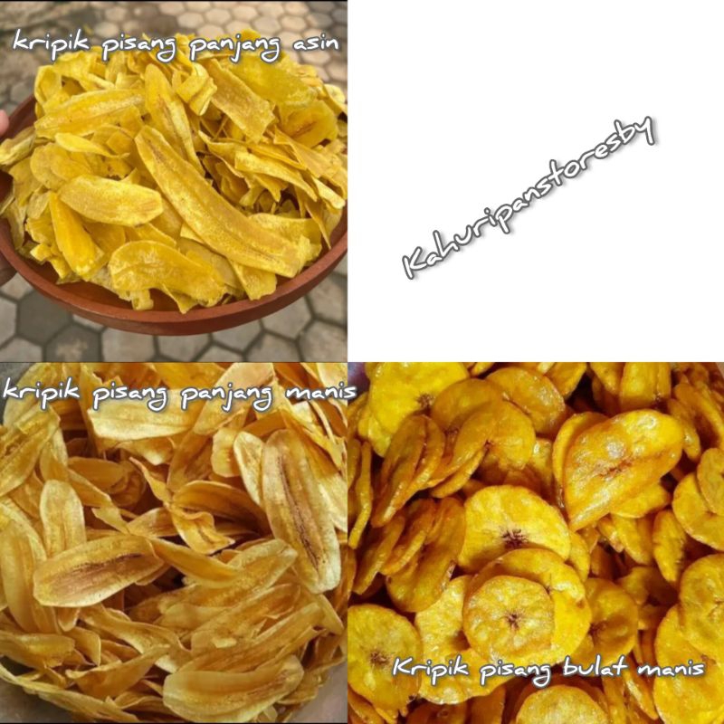 

KS - 1Kg Kripik Pisang ( Bulat Manis ) Keripik Pisang Koin / Kripik Pisang Bulat /Snack kiloan Murah