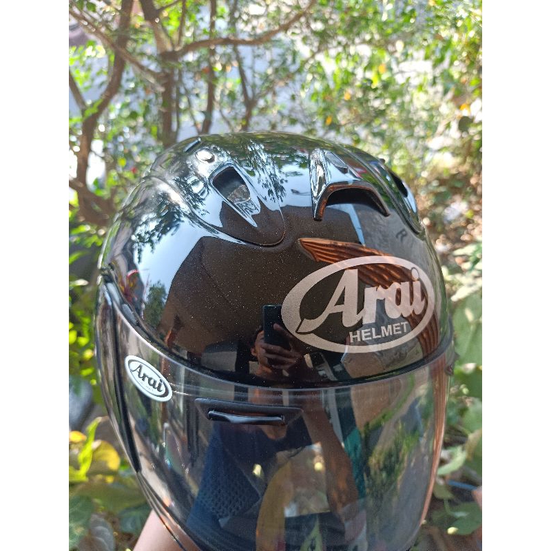 ARAI RR5 BLACK GLOSSY / HELM MURAH / HELM SECOND / HELM FULL FACE