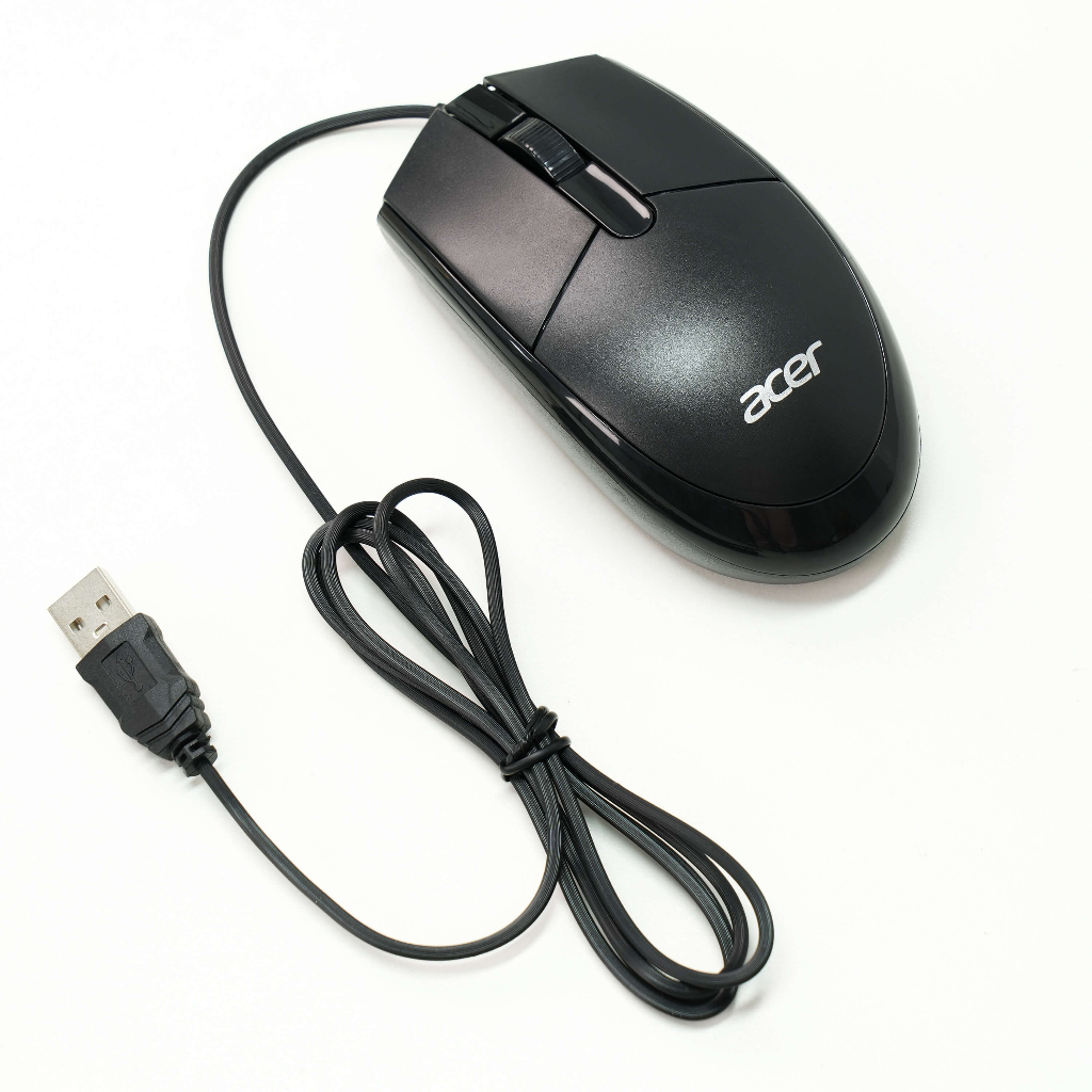 Mouse USB Acer Wired kabel Optical Mouse PC Komputer Laptop