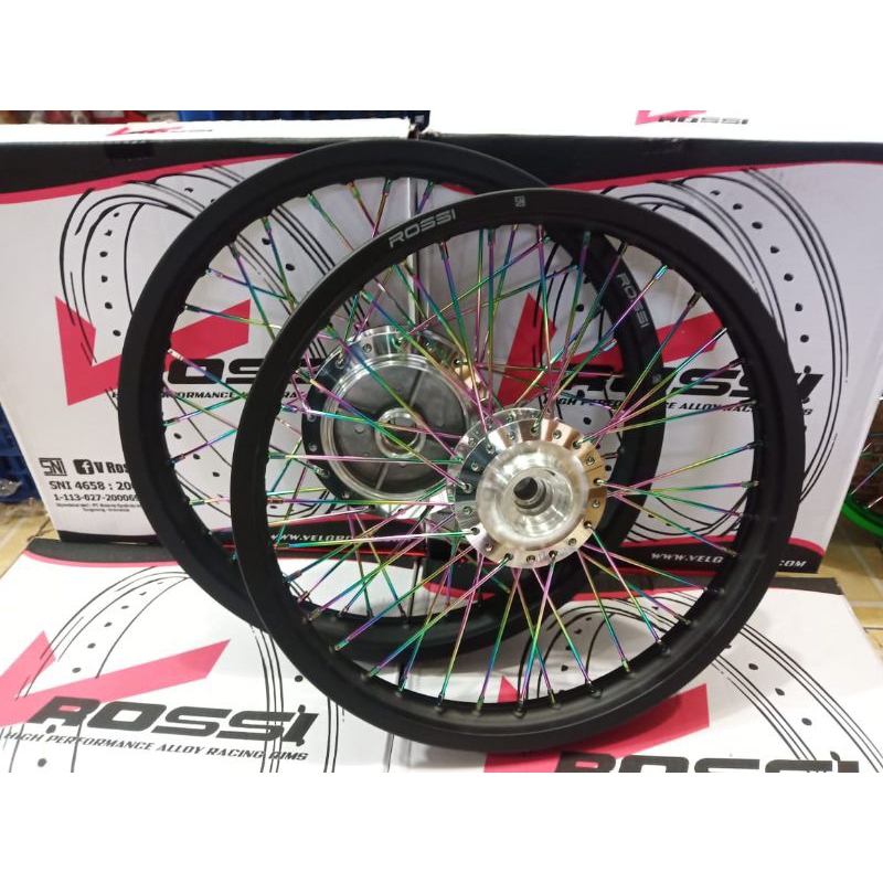 Velg Rx King Paketan Velg Jari Jari Rx King Velg Rossi Ring 17 18 1Set Depan Belakang
