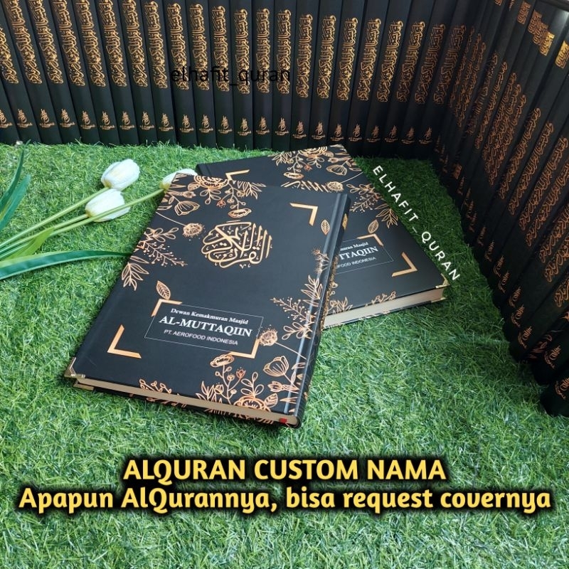 AlQuran Custom Versi Bunga/ AlQuran Custom Nama/ AlQuran Nama/ Giftbox Wisuda/ Hampers AlQuran Custo